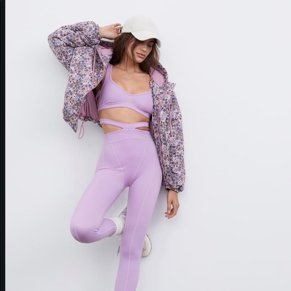 Brand new w tags For Love and Lemons sports bra and legging workout pathetic set